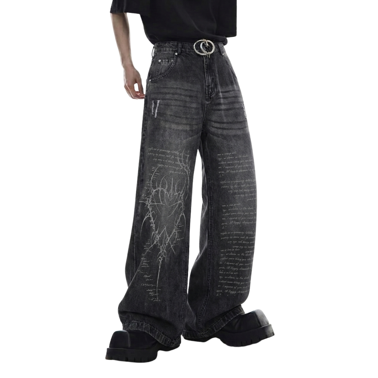 BLED DENIM PANTS