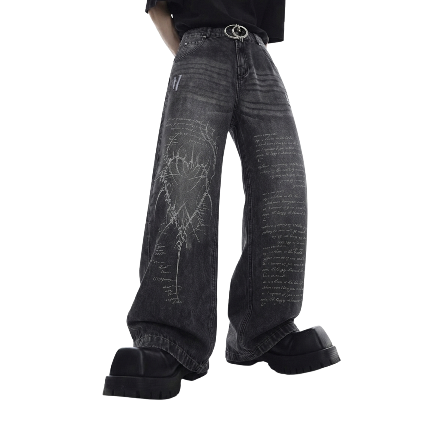 BLED DENIM PANTS