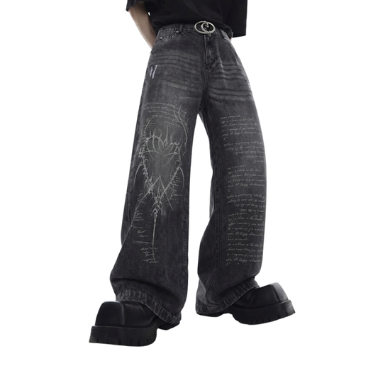 BLED DENIM PANTS