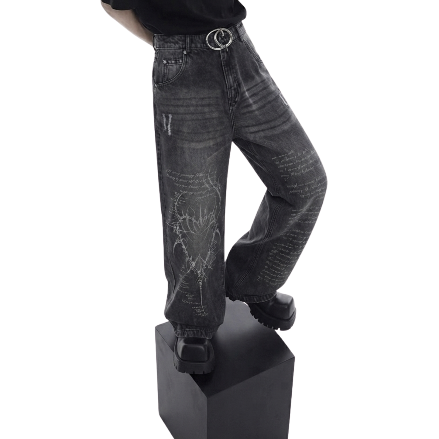 BLED DENIM PANTS