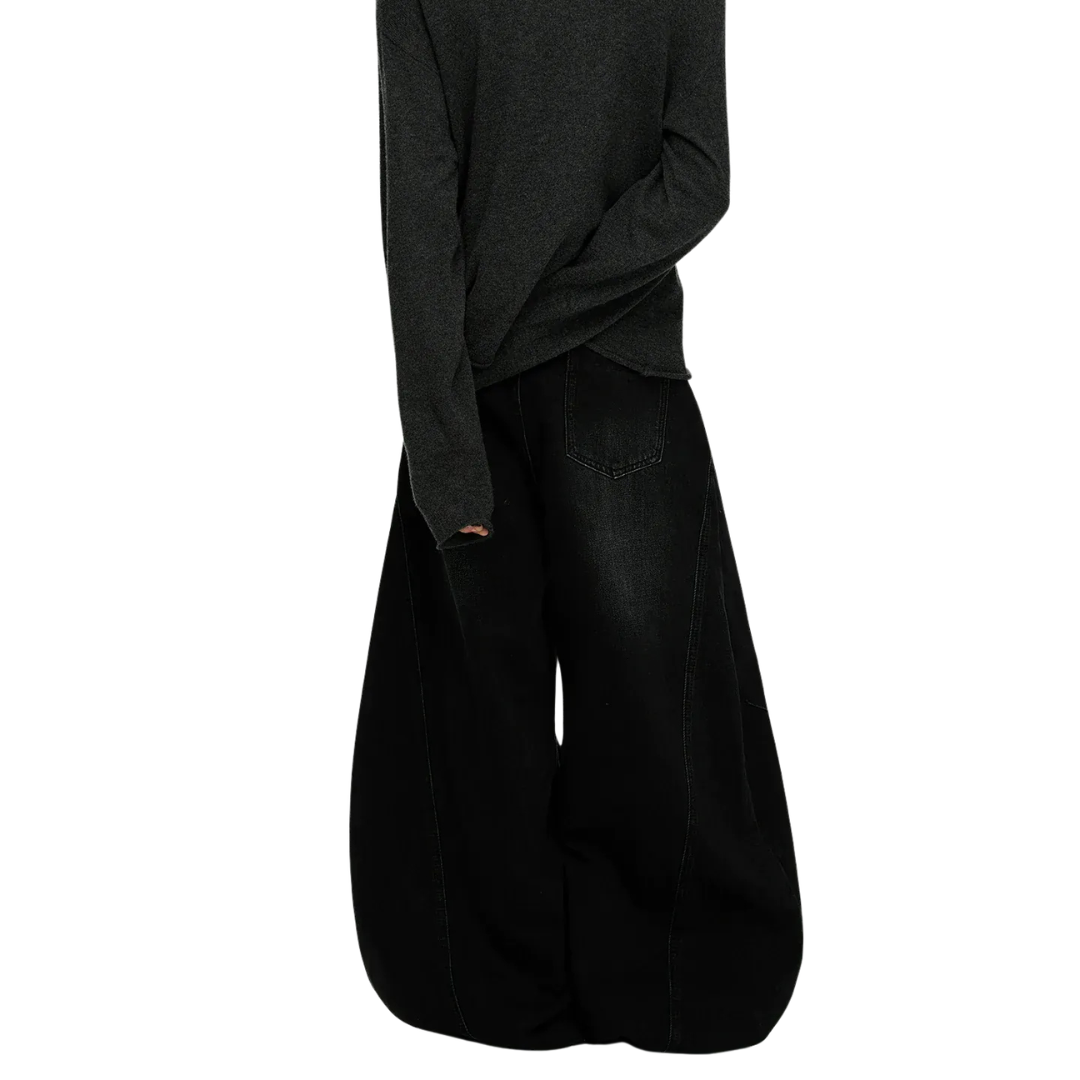 PIERCED DENIM PANTS
